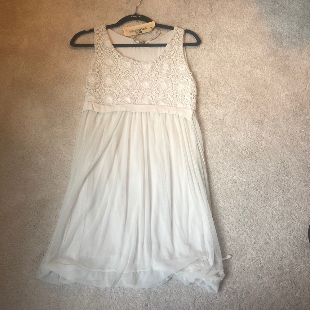 White floral dress